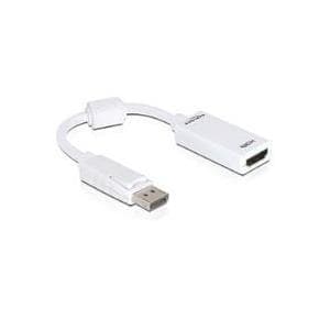 DeLOCK - Video-/lydadapter - DisplayPort / HDMI - DisplayPort (M) - HDMI, 19-benet (F) - 12,5 cm - (DisplayPort 1.1a) (61767)