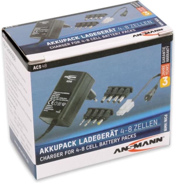 Ansmann Akkulaturi ACS 48 musta 1001-0024