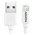 Miniatyrbillede 2 af 3: ADATA - opladnings-/datakabel - USB (M) til Lightning (M) - 1 m - hvid - til Apple iPad/iPhone/iPod (Lightning)