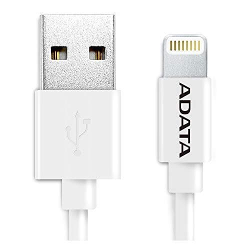 ADATA - opladnings-/datakabel - USB (M) til Lightning (M) - 1 m - hvid - til Apple iPad/iPhone/iPod (Lightning)
