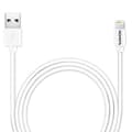 Miniatyrbillede 1 af 3: ADATA - opladnings-/datakabel - USB (M) til Lightning (M) - 1 m - hvid - til Apple iPad/iPhone/iPod (Lightning)