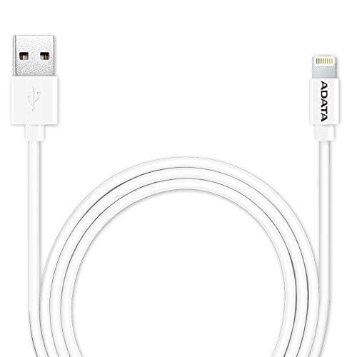 ADATA - opladnings-/datakabel - USB (M) til Lightning (M) - 1 m - hvid - til Apple iPad/iPhone/iPod (Lightning)