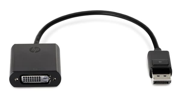 HP DisplayPort till DVI-D-adapter - DisplayPort-adapter - enkellänk - DisplayPort (M) till DVI-D (W) - 19 cm - knäppt - för EliteDesk 800 G2, ProDesk