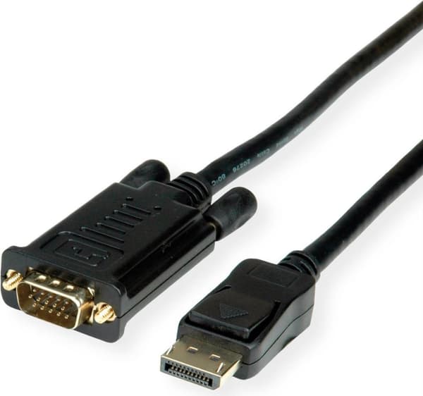 Værdi 11.99.5801 DisplayPort-kabel 1.5m VGA (D-Sub) Sort (11.99.5801)