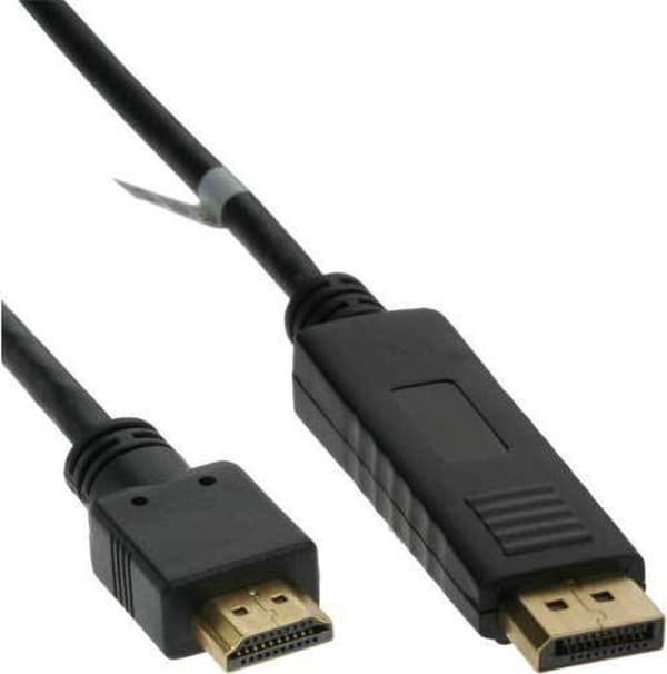 InLine 17182 videokabeladapter 2 m DisplayPort HDMI Sort