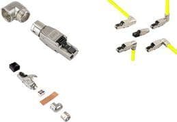 LogiLink RJ45-stik Cat.8, Klasse I-kanaltestet, feltmontering, ISO/IEC TR11801-9901-2014, GHMT - 1 stk (MP0082)