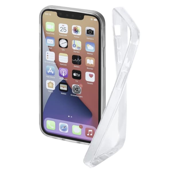 Hama Mobiltelefon Taske til Apple iPhone 13 Pro Max "Crystal Clear" (gennemsigtig iPhone 13 Pro Max etui lavet af TPU, fleksibelt beskyttelsescover, m