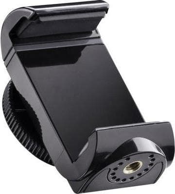 Mantona SM-850 Smartphone Twist Mount (universal montering med twist lock vedhæftning, spændeområde mellem 55 og 85 mm) sort, 21409