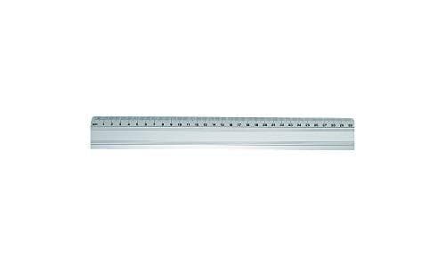 Wedo aluminiumlinjal 30 cm med halkfri gummiinsats 525330