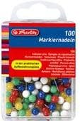 Herlitz 8770356 markeringsnål 17 x 6 mm hoved, æske med 100 stk.