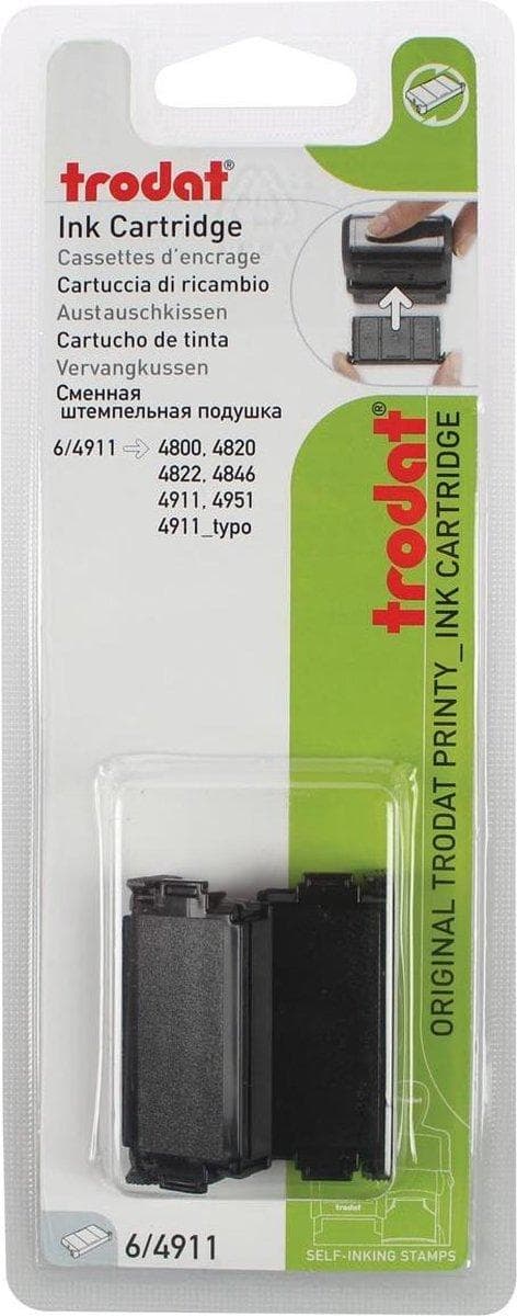 Trodat ersättningsdyna svart för stämpel 4911/4820/4822/4846