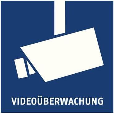 Abus Professional -varoitustarra CCTV 90*90mm, saksa (AU1500)