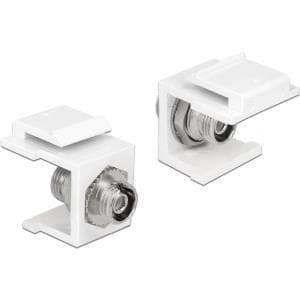 DeLOCK Keystone modul - modulær slot (kobling) - FC - hvid