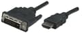 Miniatyrbild 1 av 5: Manhattan 322782 videokabeladapter 1 m HDMI DVI-D Svart