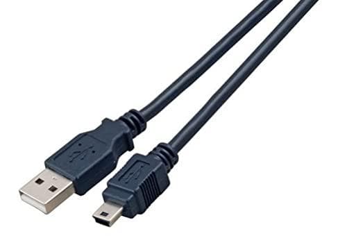 EFB USB 2.0 Anslutningskabel Hane Typ A till Mini Hane Typ B Classic 1 m Svart