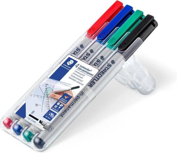 Lumocolor B icke-permanent - Box 4 st
