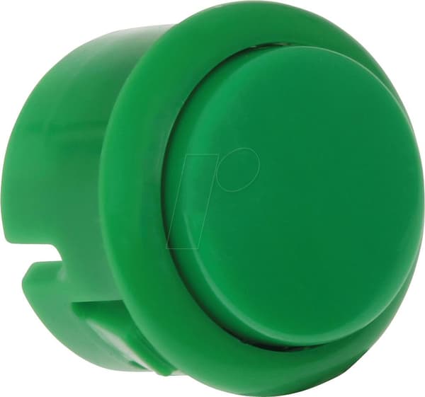JOY-IT ARC BUTTON MC GN - Micro Arcade -painike mikrokytkimellä, Ø=27,1 mm, vihreä (BUTTON-GREEN-MICRO)