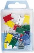 WEDO mærkningsflag, assorterede farver, indhold: 20 stk., nålængde: 24 mm, flagstørrelse: (B)18 x (H)10 mm (56 299)