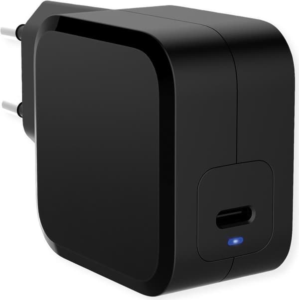VALUE USB-oplader med Euro-stik, 1 port (Type-C PD), 45W (19.99.1095) Sort