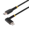 Miniatyrbillede 1 af 6: STARTECH.COM 2m Robust USB-C til Lightning-kabel USB 2.0 til Lightning-vinkelstik Apple Mfi-certificeret iPhone-opladningskabel (RUSB2CLTMM2MR)