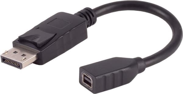 S/CONN maksimaalinen liitettävyys DisplayPort 1.2 -sovitin, DisplayPort uros - Mini DisplayPort naaras, 4K, 0,2 m (10-01031)