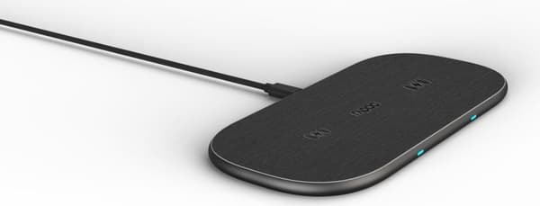 Rapoo Wireless QI Dual Charging Pad XC260, 20W, harmaa (00215042)