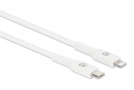 MANHATTAN USB-C til Lightning Sync/Opladningskabel USB-C han til Apple® MFi-certificeret 8-benet Lightning-stik, 0,5 m, til iPhone® / iPad® / iPod®, 4
