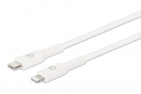 MANHATTAN USB-C til Lightning Sync/Opladningskabel USB-C han til Apple® MFi-certificeret 8-benet Lightning-stik, 0,5 m, til iPhone® / iPad® / iPod®, 4