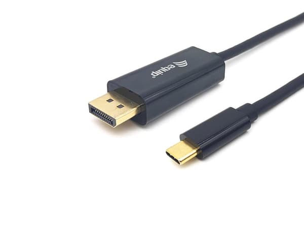 Varusteet - Sovitinkaapeli - USB-C (M) DisplayPortiin (M) - Displayport 1.2/Thunderbolt 3 - 2 m - tukee 4K 60 Hz (3840 x 2160), tukee 2K 144 Hz (2560