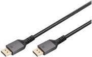 DIGITUS - DisplayPort-kabel - DisplayPort (M) til DisplayPort (M) - DisplayPort 1.4 - 1 m - 8K-understøttelse - Sort