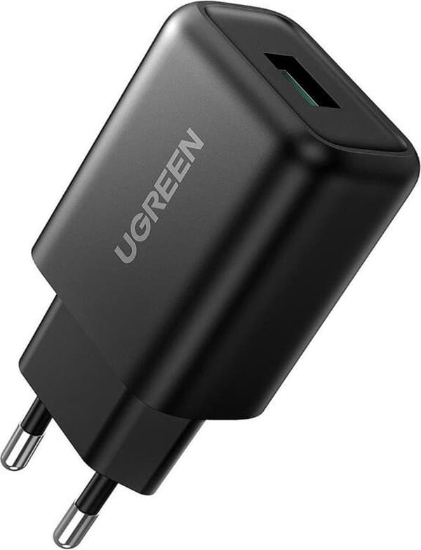 UGREEN - Pikalaturi QC 3.0 18W puhelimelle/tabletille - Musta