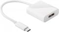 Miniatyrbild 1 av 4: LogiLink USB-C till DisplayPort-adapter med DP Alt-läge (4K 60 Hz) / Vit - 0,15 meter