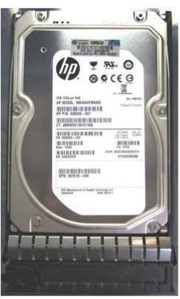 Hewlett Packard Enterprise 3TB hot plug dual port SAS harddisk 3,5'' 3000 GB