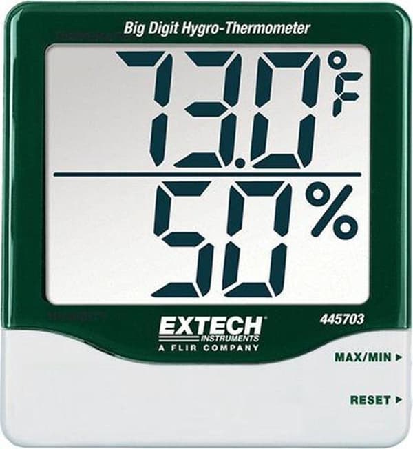Extech 445703 - fuktmätare - termometer - stor display
