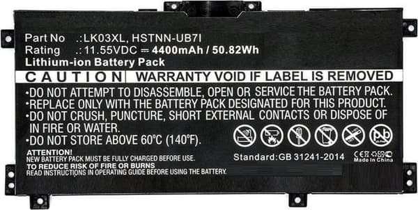 CoreParts MBXHP-BA0140 notebook reservdel Batteri/Batteri