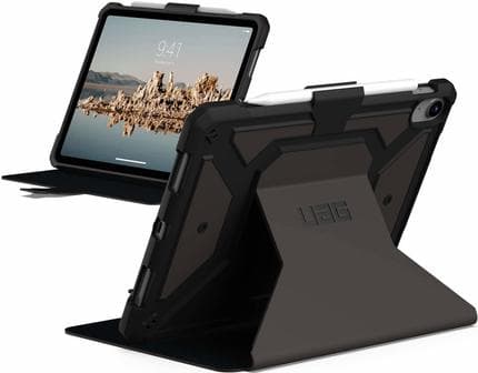 UAG Metropolis SE Series Rugged Case til iPad 10.9 (10. generation, 2022) - Metropolis SE Sort - Flip-etui til tablet - modstandsdygtig - polyurethan