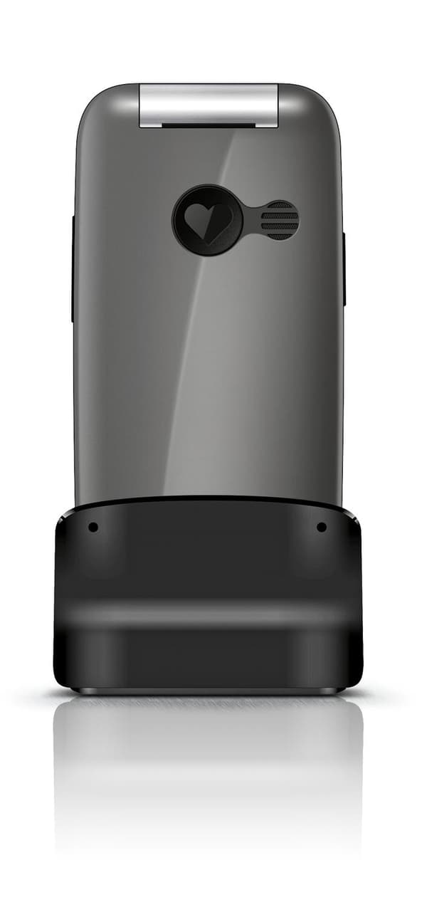 emporiaONE - Feature Phone - microSD slot - LCD-skærm - 240 x 320 pixels - bagkamera 2 MP - sølv, mellemgrå