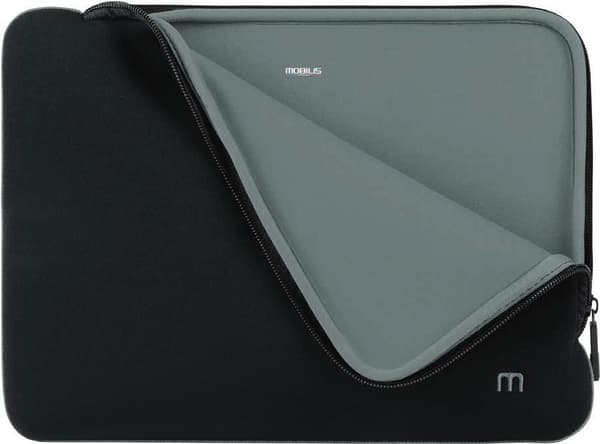 Mobilis Skin - Notebook sleeve - 35,6 cm - 12,5" - 35,60 cm (14") - Sort/Grå