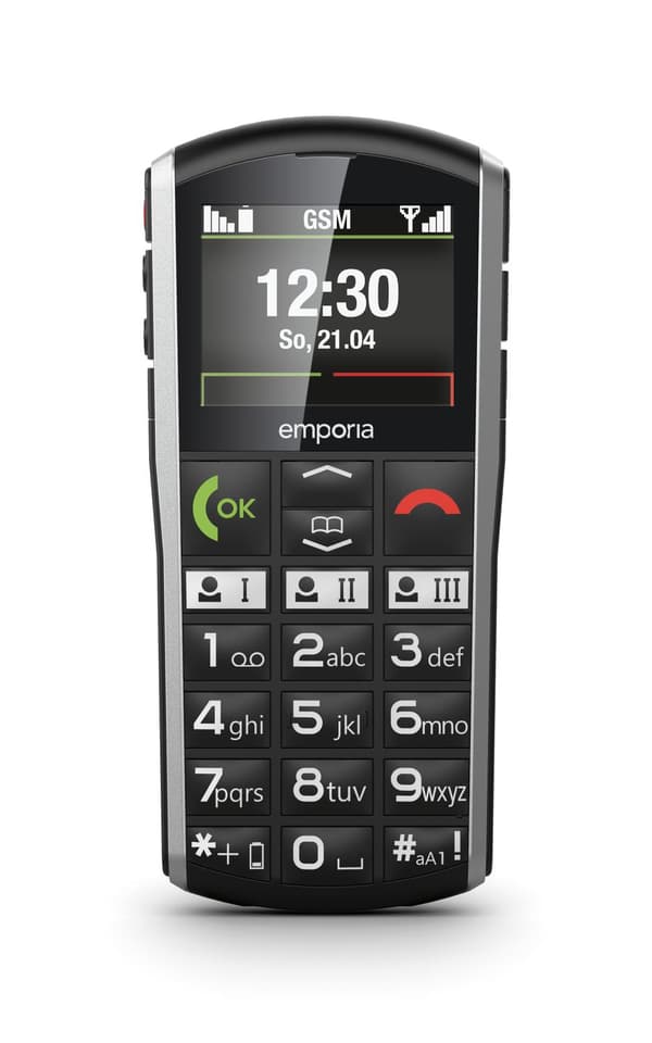 Emporia SimpliCiTY 5,08 cm (2") 90 g sort - sølv seniortelefon (V27_001)