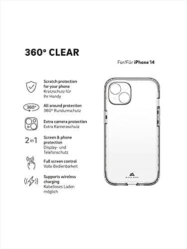Black Rock Cover 360° klart til Apple iPhone 14, gennemsigtig (00215156)