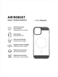 Miniatyrbild 2 av 3: Black Rock Cover Mag Air Protection for Apple iPhone 14, Black (00215157)