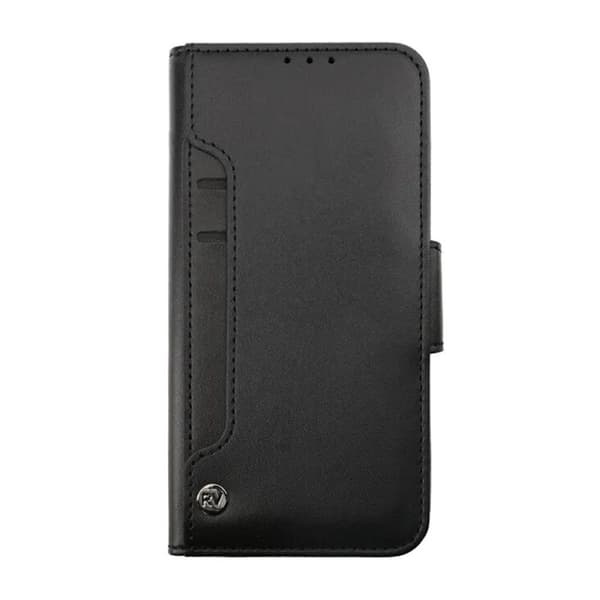 Samsung Galaxy S23 Ultra Plånboksfodral Extra Kortfack Rvelon - Svart