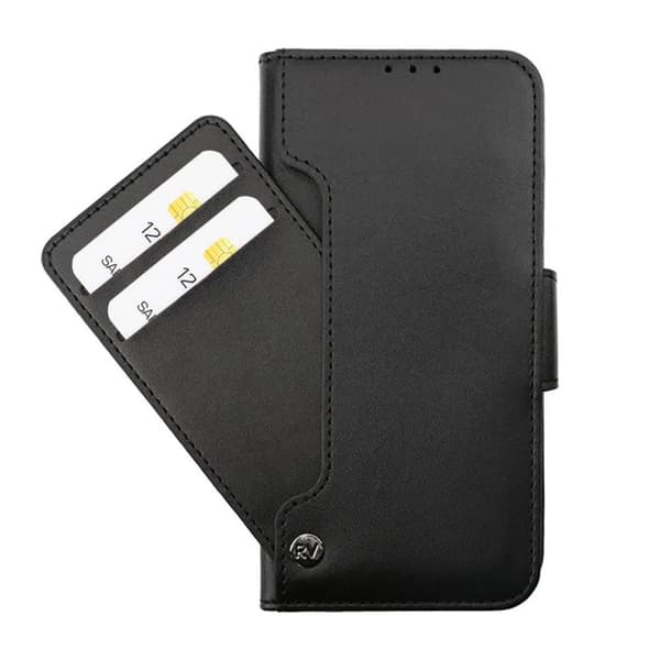 Samsung Galaxy S23 Ultra Plånboksfodral Extra Kortfack Rvelon - Svart