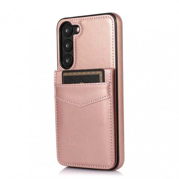 Samsung S23 Plus Mobilskal Korthållare 5-FACK Retro V3