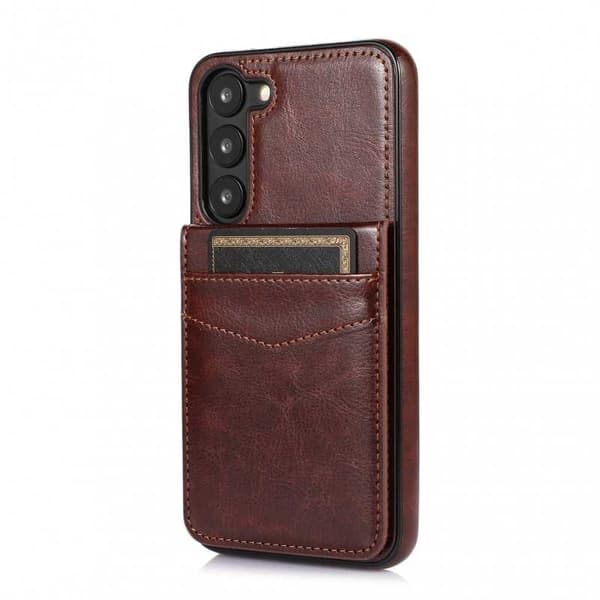 Samsung S23 Plus Mobilskal Korthållare 5-FACK Retro V3