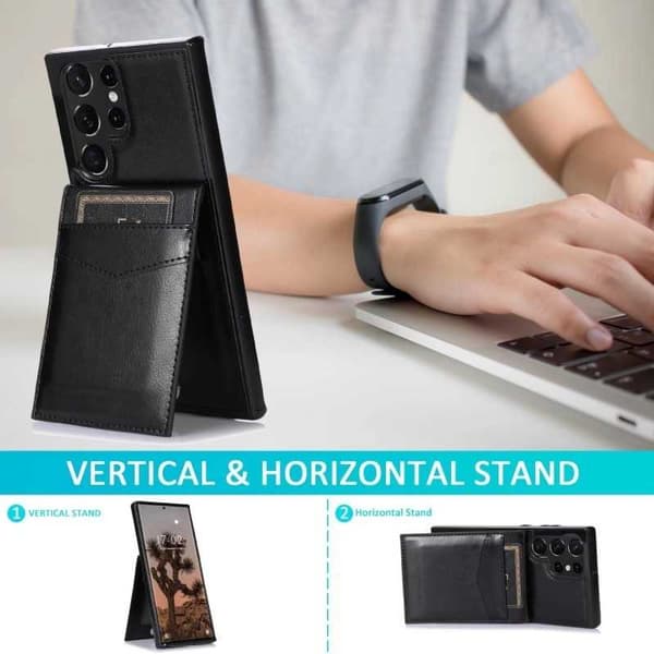 Samsung S23 Ultra Mobile Cover Card Holder 5-SLOT Retro V3