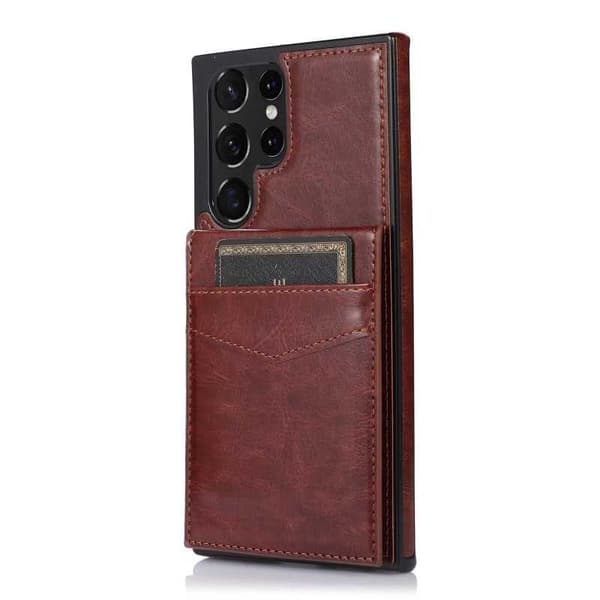 Samsung S23 Ultra Mobile Cover Card Holder 5-SLOT Retro V3
