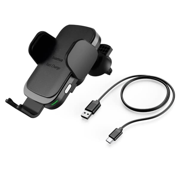 Hama Bil GSM Oplader FC10 Motion 10 W Trådløs QI Charge Sort