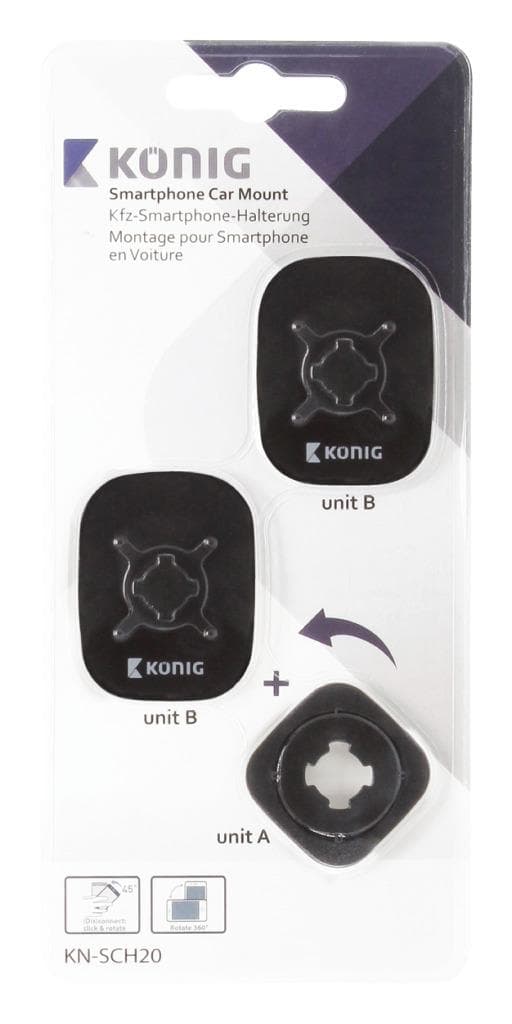 K&ouml;nig KN-SCH20 Smartphone bilholder 360 &deg; Fast