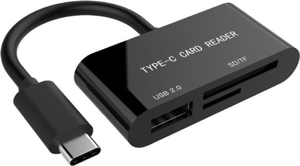 Gembird UHB-CR3-02 kortläsare USB 3.2 Gen 1 (3.1 Gen 1) Typ-C Svart (UHB-CR3-02)